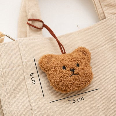 Wholesale Bear Name Pendant Plush Decoration Kindergarten Name Card Ornament